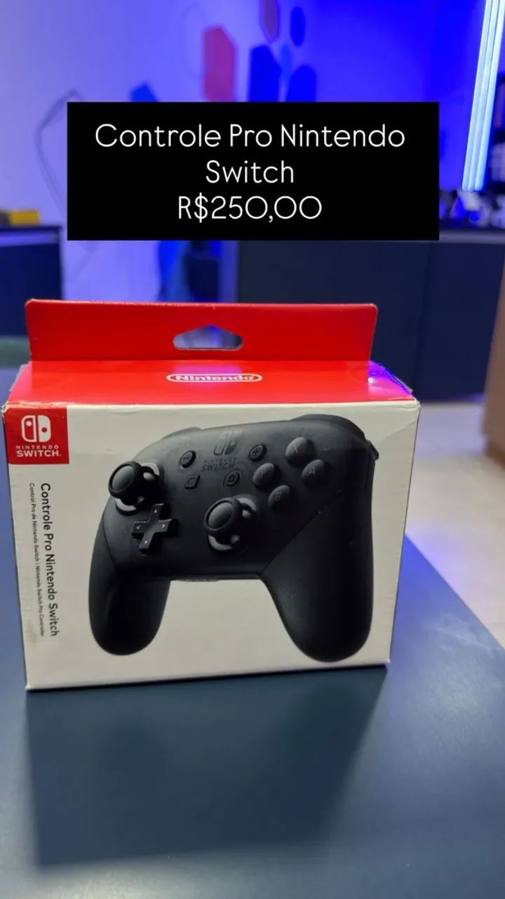 Controle Pro Nintendo Switch R$250,00 - Consoles de Vídeo
