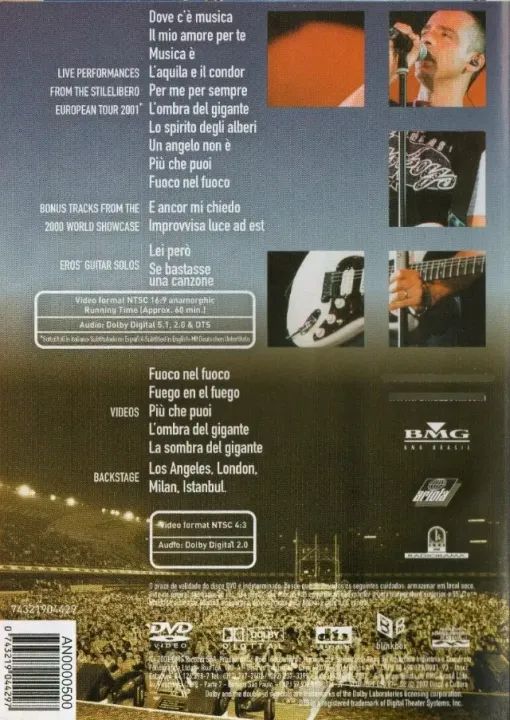 Dvd Eros Ramazzotti Stilelibero 2001 - Foto 5