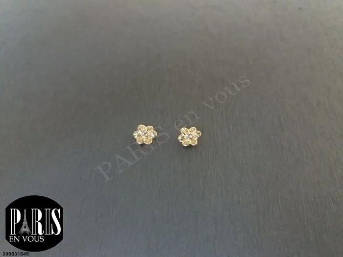 Brincos Flor com Detalhes