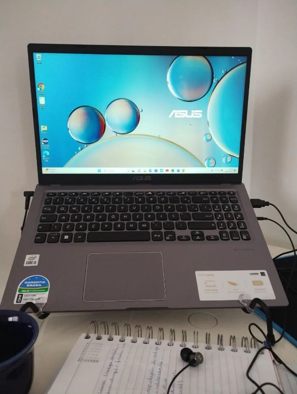 NOTEBOOK ASUS INTEL i5 8GB RAM SSD 256GB SÓ 12X 144 MUITO NOVO POTENTE ENTREGO ACEITO TROC