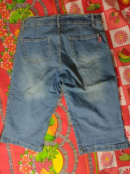 Bermuda jeans feminina  - Foto 4