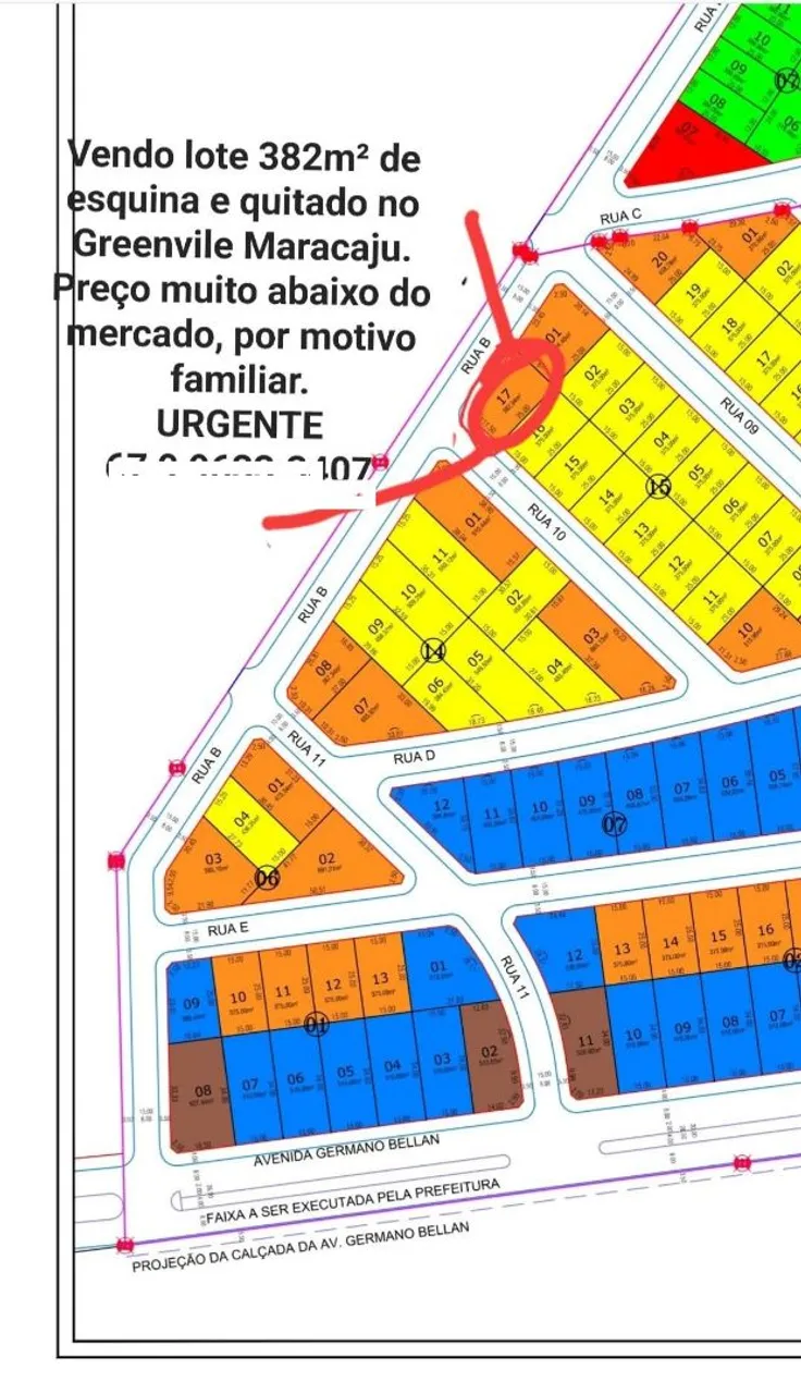 Vendo terreno maracaju
