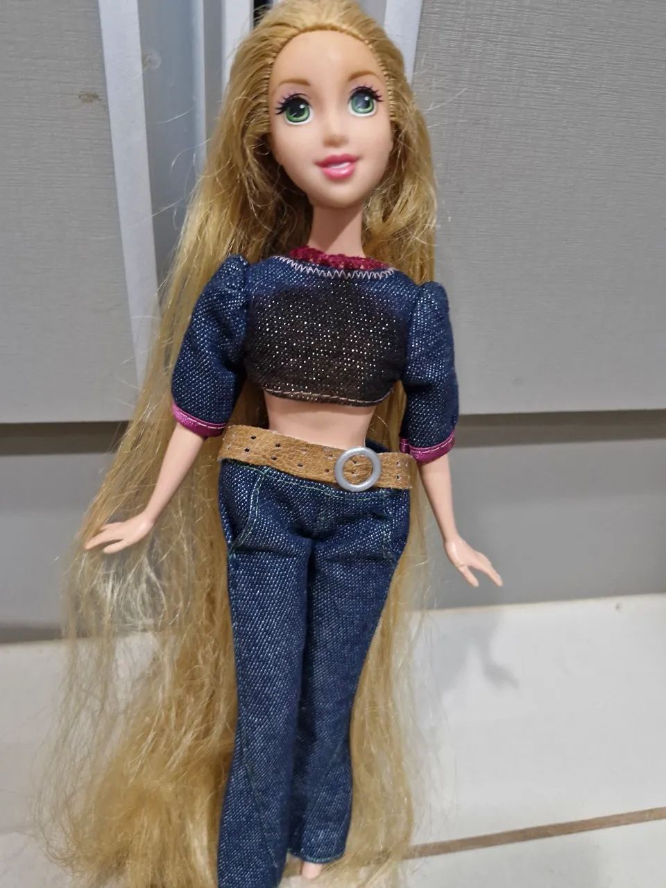 Boneca Rapunzel com Cabelos Longos original Mattel 2006 - Foto 3