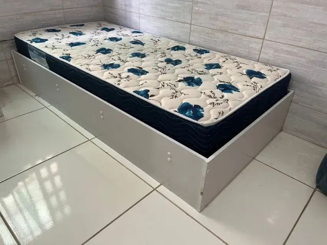 Cama de solteiro + colchão64302120802561120