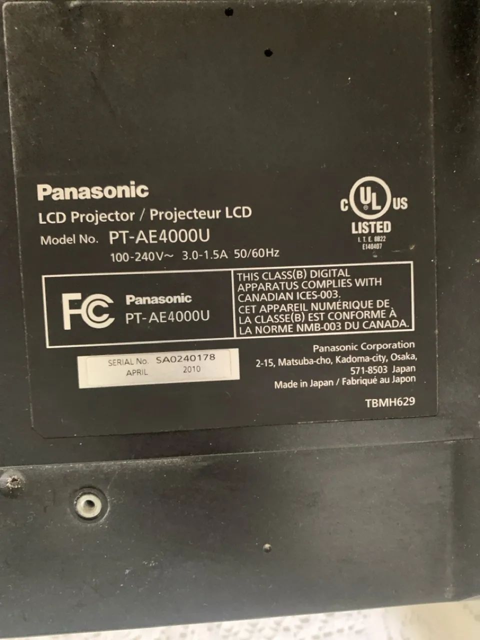Projetor Panasonic  - Foto 2