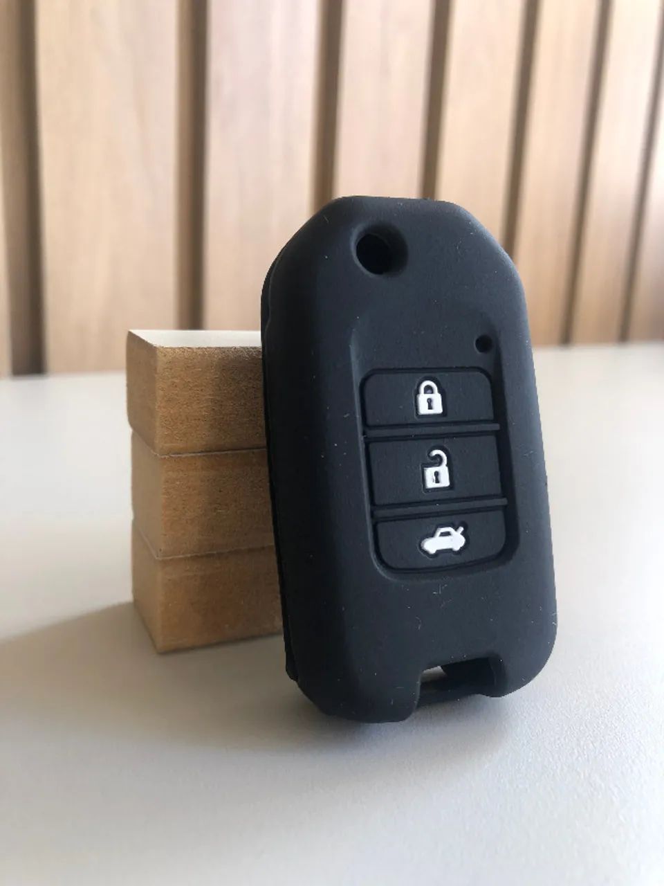 Capa de Chave em Silicone Premium Honda Civic Hrv Fit Wrv - Foto 4