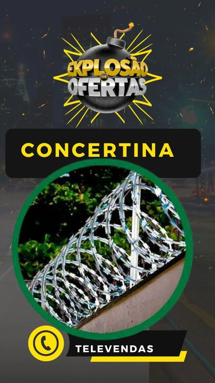 Concertina direto da fabrica preço de custo