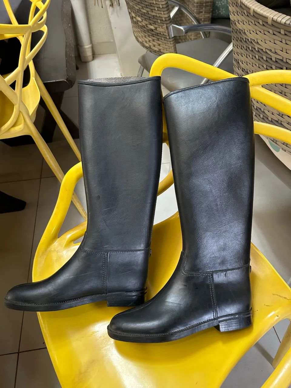 Botas de borracha para hipismo número 38