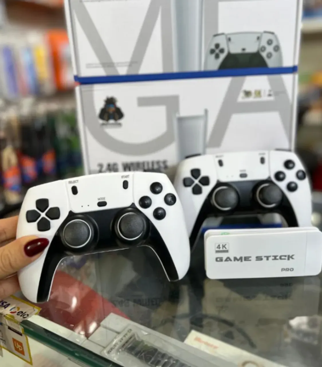 Console PS1 Retro 4K M15 Portatil Controles Sem Fio Novo 20Mil Jogos Fliperama