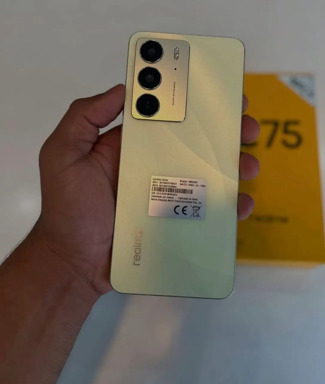 REALME C75 Câmera de alta qualidade 256Gb/8Ram Gold 