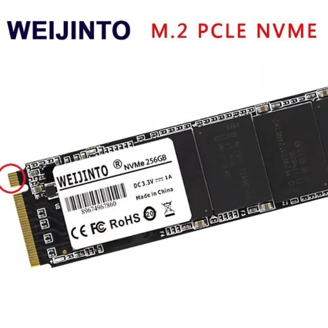 SSD M.2 NVMe 256GB Novo Lacrado ! - Armazenamento - Los Angeles