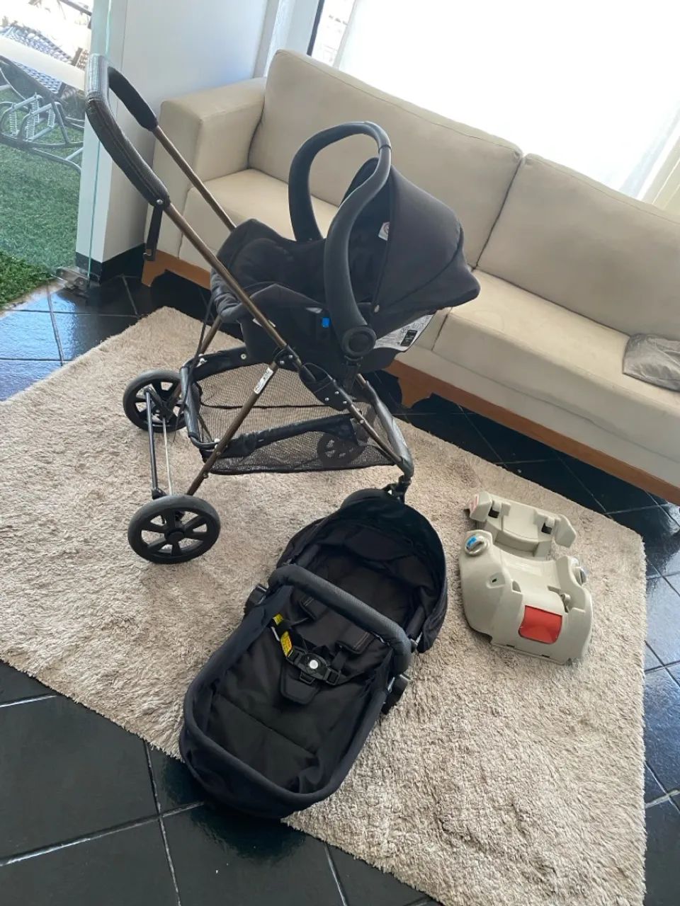 Carrinho de bebê e bebê conforto gazerano - Foto 4