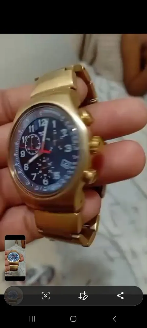 Relógio Masculino Dourado swatch
