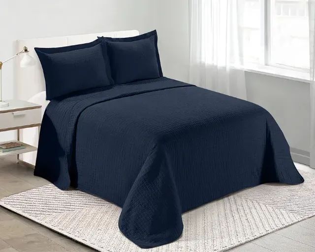 Cobre Leito Cama Azul Oxford