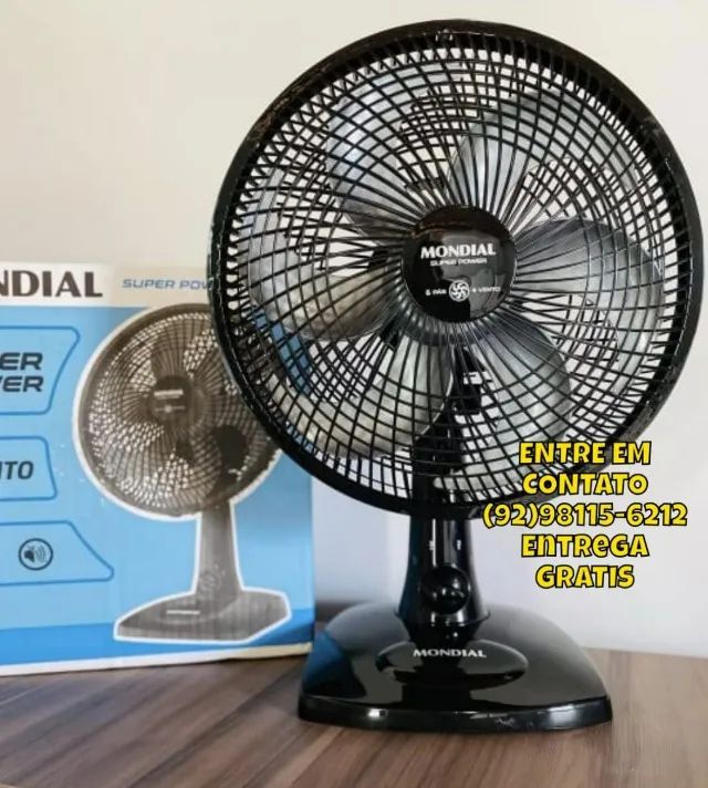Ventilador de Mesa MONDIAL 110V, 30cm, 6 pás, Super Power - VSP-30-B - Foto 2
