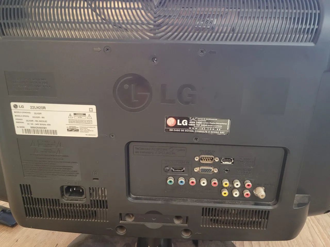 Defective TV monitor.64573484044803122