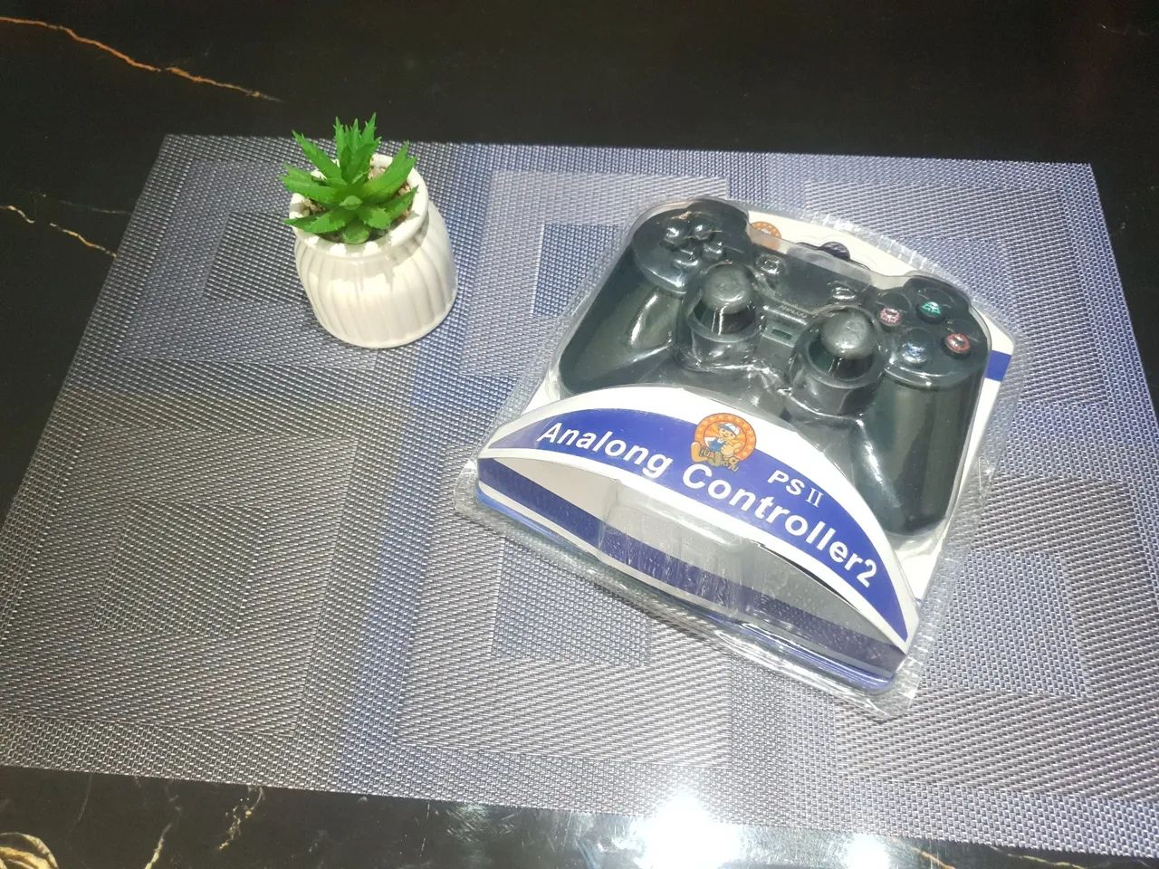 Controle PS2 Analógico com fio - Novo!