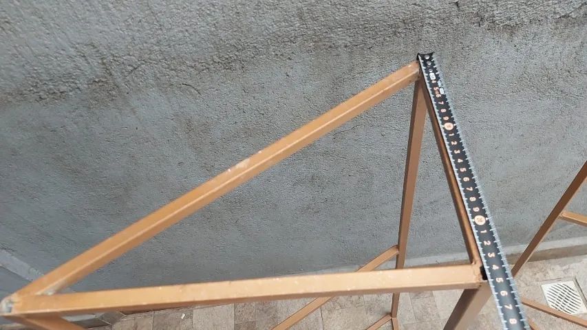 Estrutura Metalica Para Toldo De Porta Kit 2 Un - Foto 5