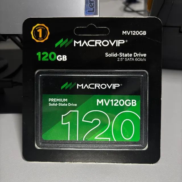 SSD 120GB SATA 3 novo lacrado com garantia 120 GB para notebook ou pc