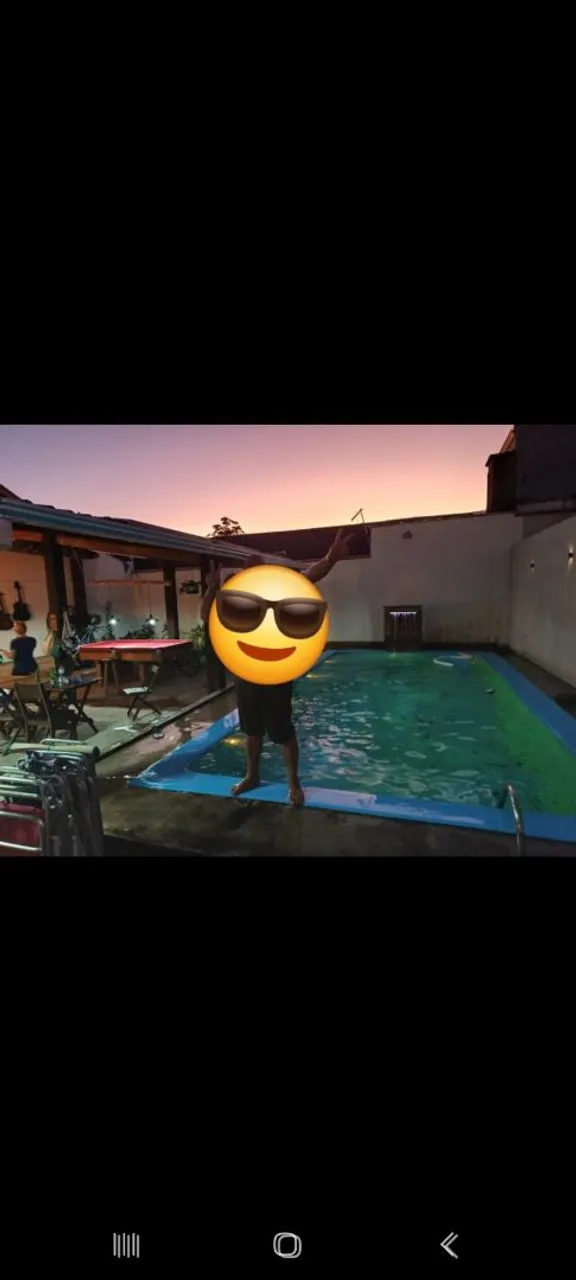 Casa com piscina, pega carro no negócio