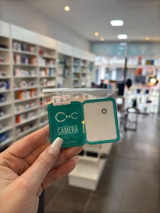 Película de vidro para câmera do iPhone - Foto 4