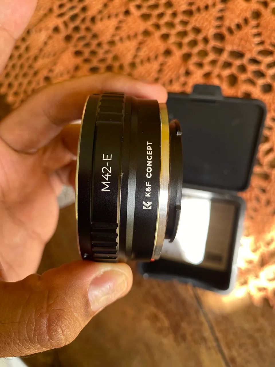 Lente Auto Rikenon 1.4 55mm / Adaptardor K&F M42-NEX - Foto 4
