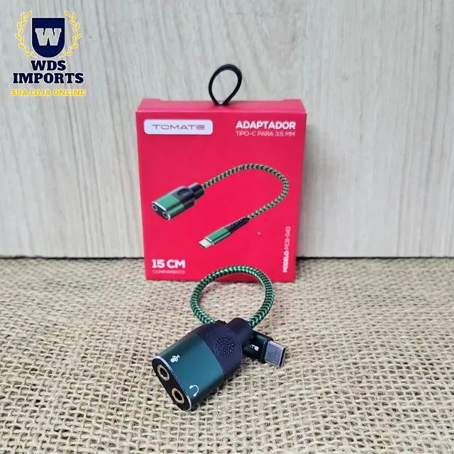 Cabo Adaptador Fone e Microfone Tipo C X 2x P2 3.5mm