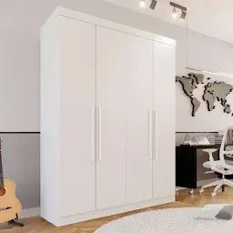 Guarda Roupa Solteiro 4 Portas 3 Gavetas 