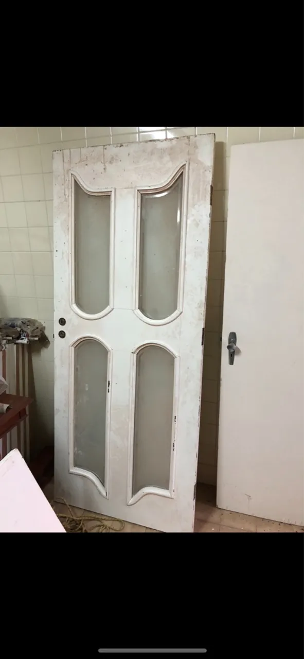 Porta madeira e vidro
