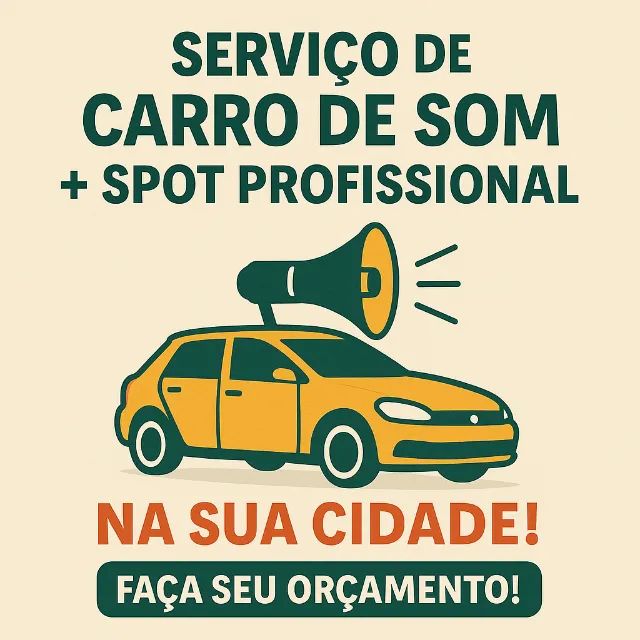 Divulgue sua Loja com Carro de Som e Spot Profissional