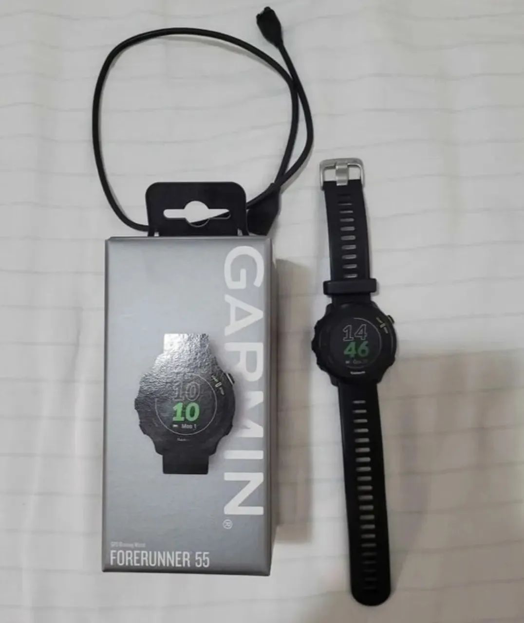 GARMIN FORERUNNER 55 COM CABO EXTRA NA CAIXA64315682851201122