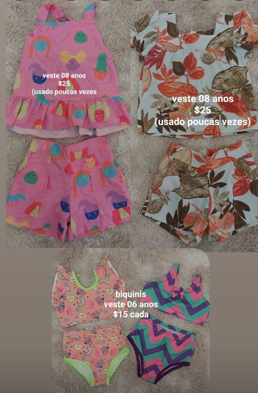 Lote roupa infantil feminina tam. 08 - Foto 3