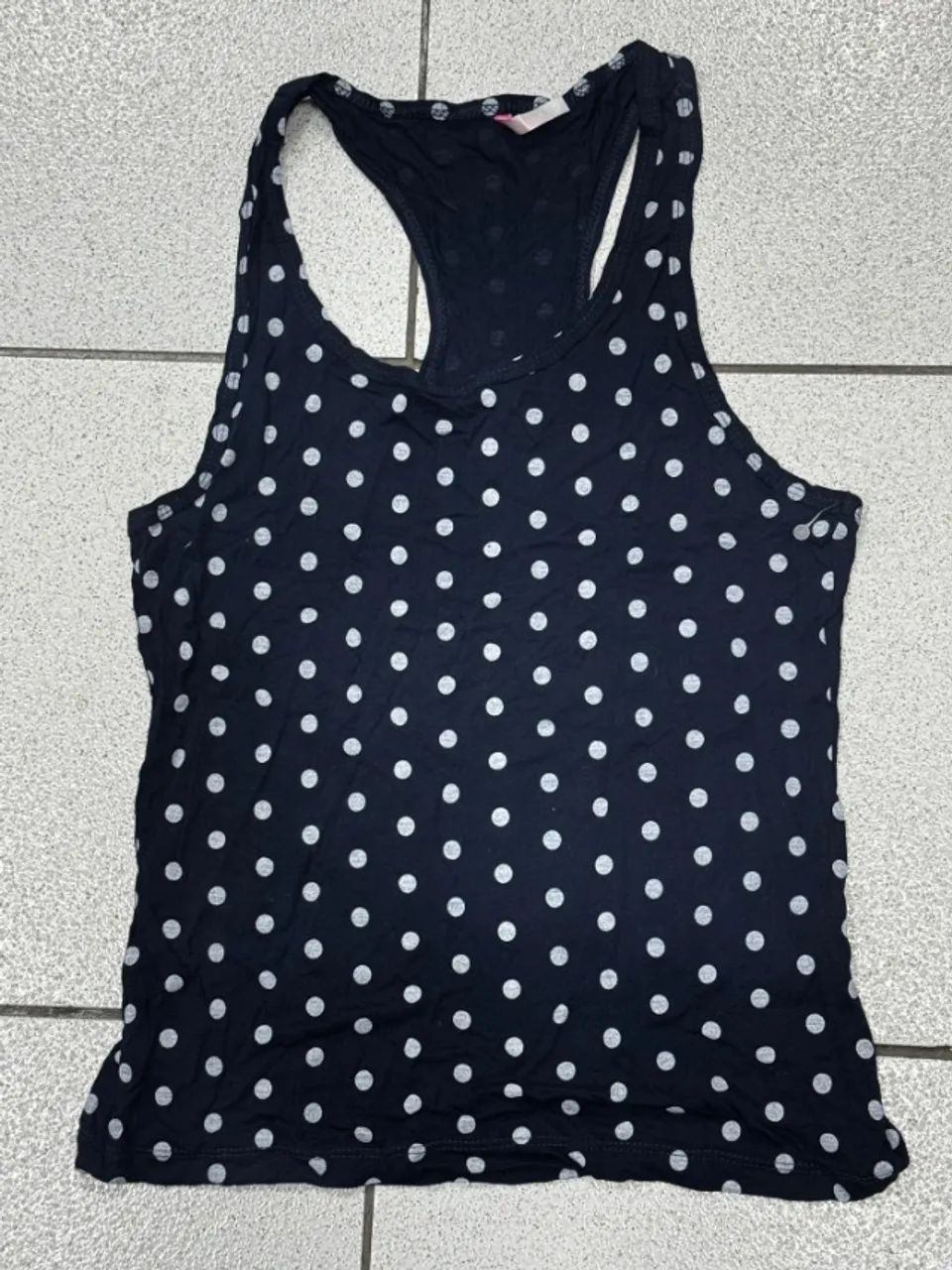 blusinha bolinha azul