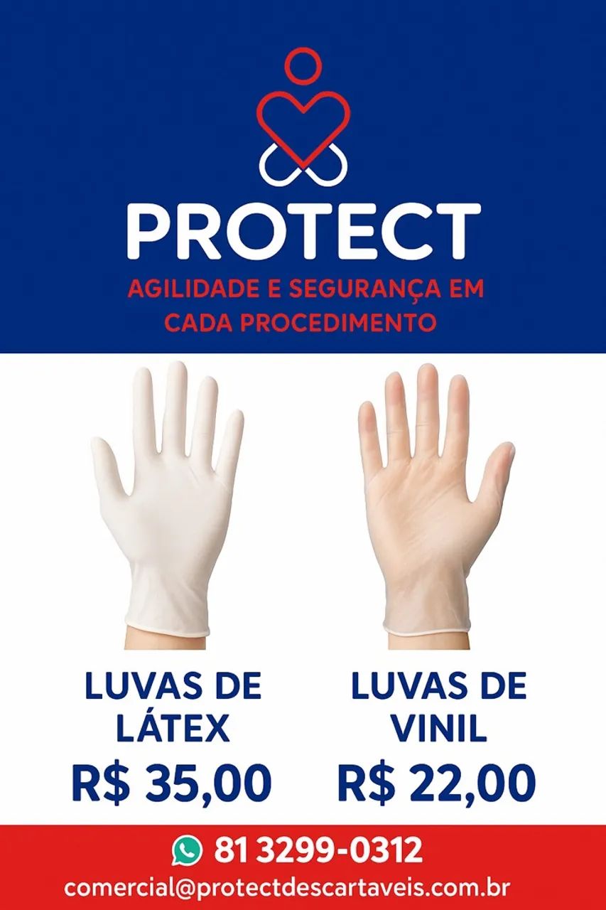 Luvas descartáveis Descarpack 