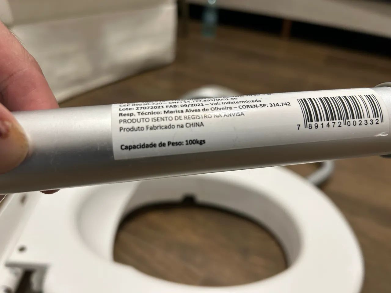 Assento de elevação para vaso sanitário  - Foto 3