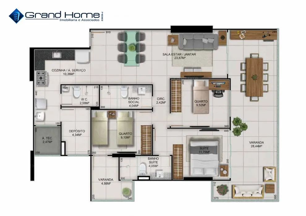 Apartamento 3 quartos em Praia da Costa - Foto 4