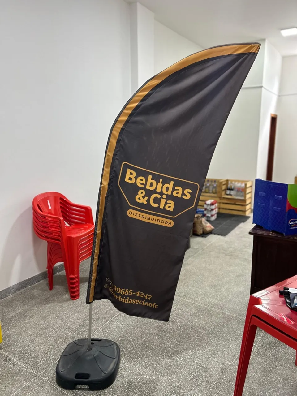 Estrutura de windbanner, base para banner