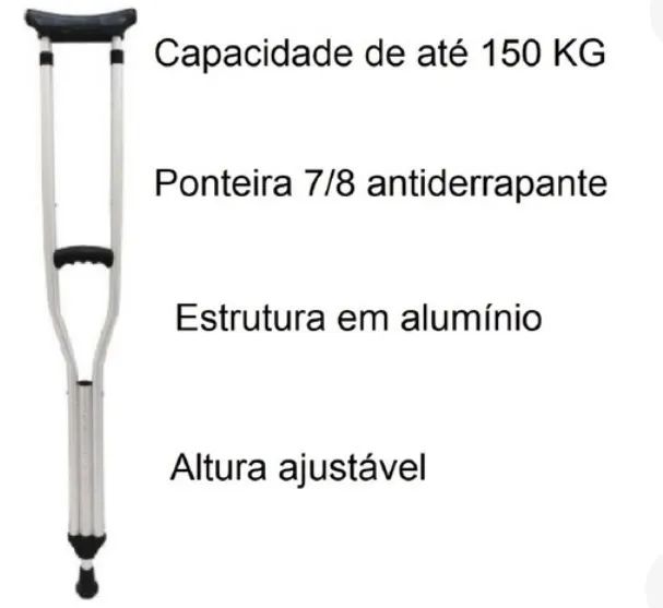 Muletas Alumínio - Nova  - Foto 2