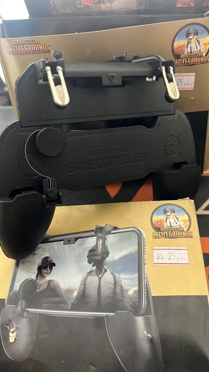 Gamepad - suporte com gatilhos para jogos no celular