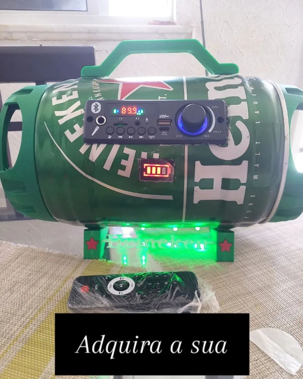 Caixa de Som Heineken Artesanal - 6x no cartão  - Foto 5