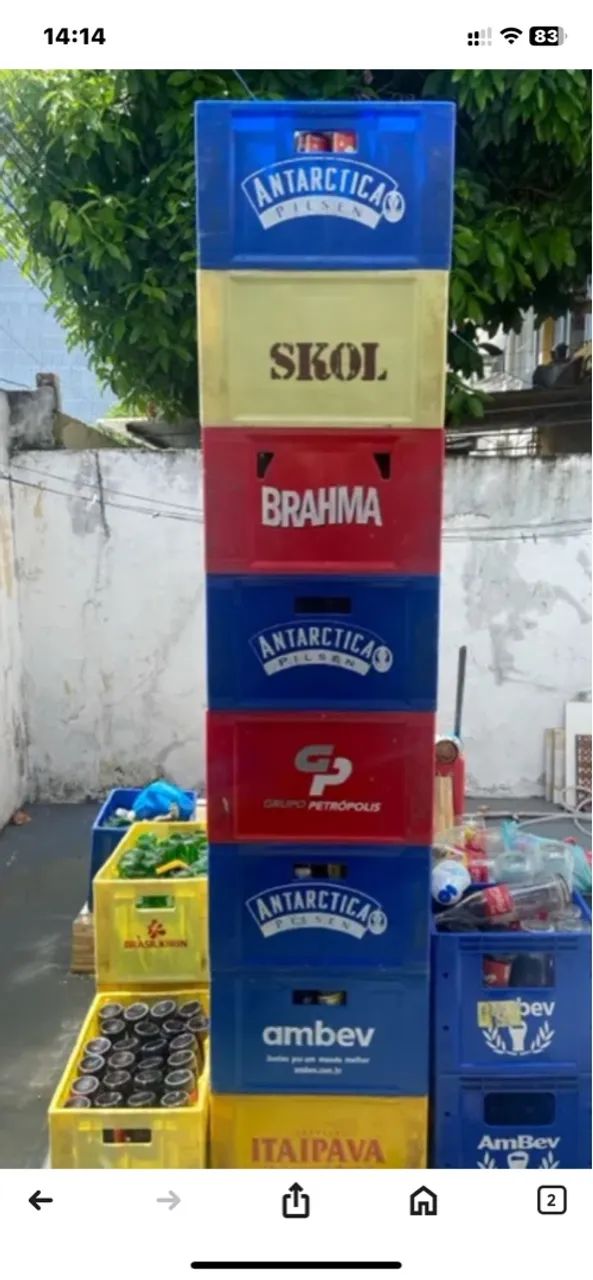 Engradados de cerveja 