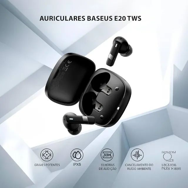 Fone sem fio Baseus E20 - Bluetooth 5.3