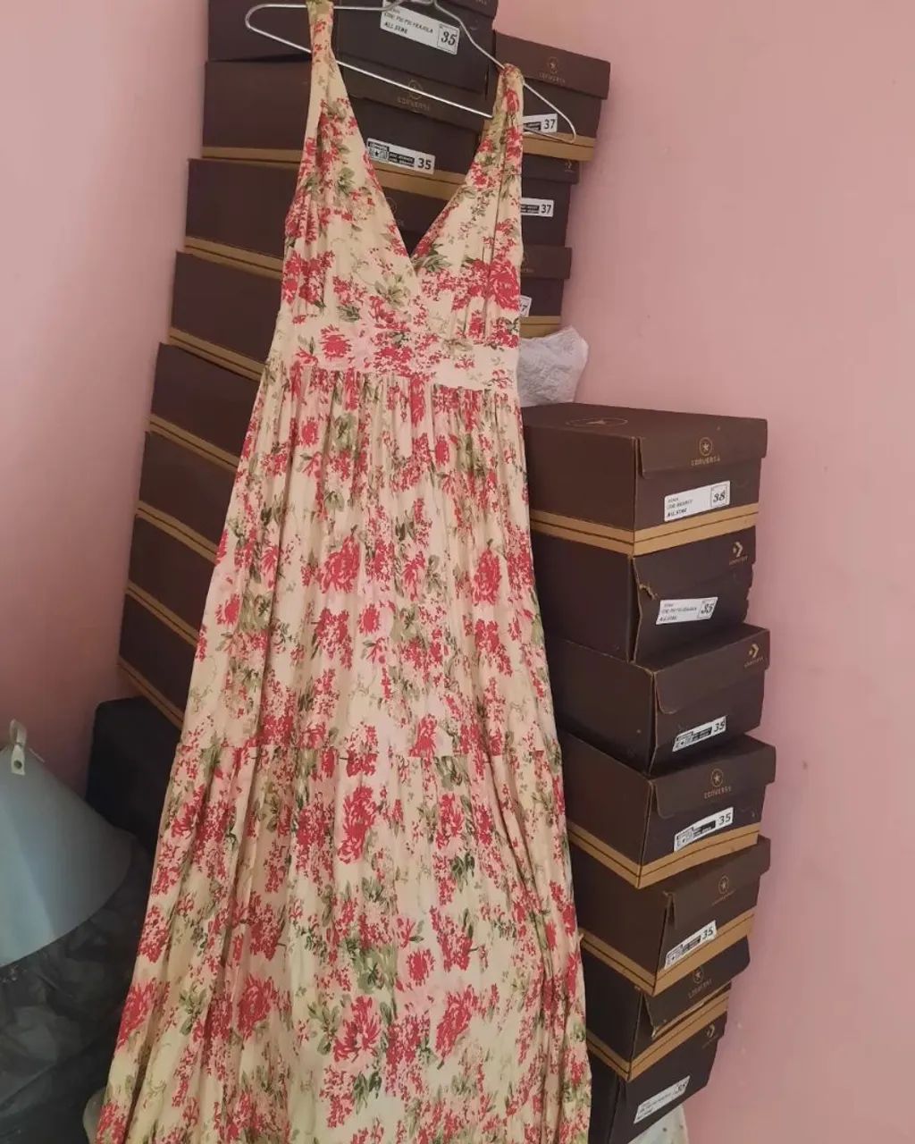Vestido Xadrez Amarelo e Azul - Foto 2