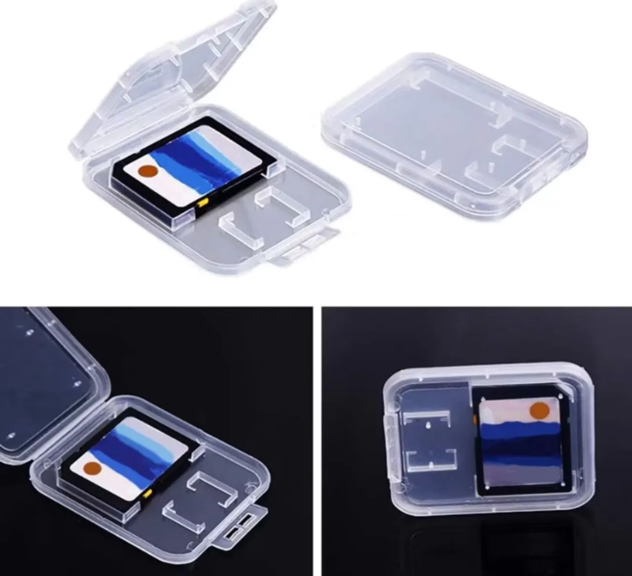 Caixa de armazenamento para cartão de memória SD/Micro SD