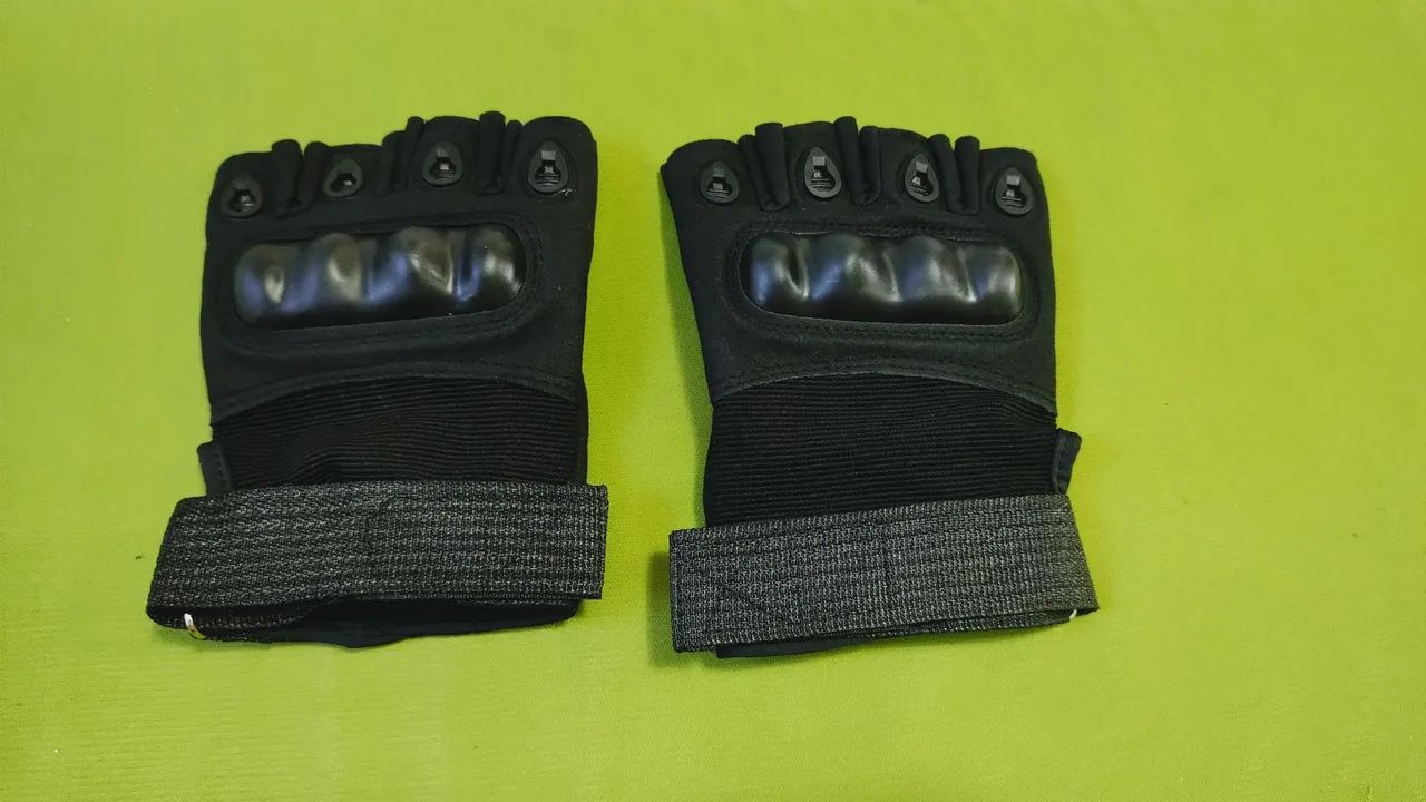 Luvas tática de meio dedo - Foto 5
