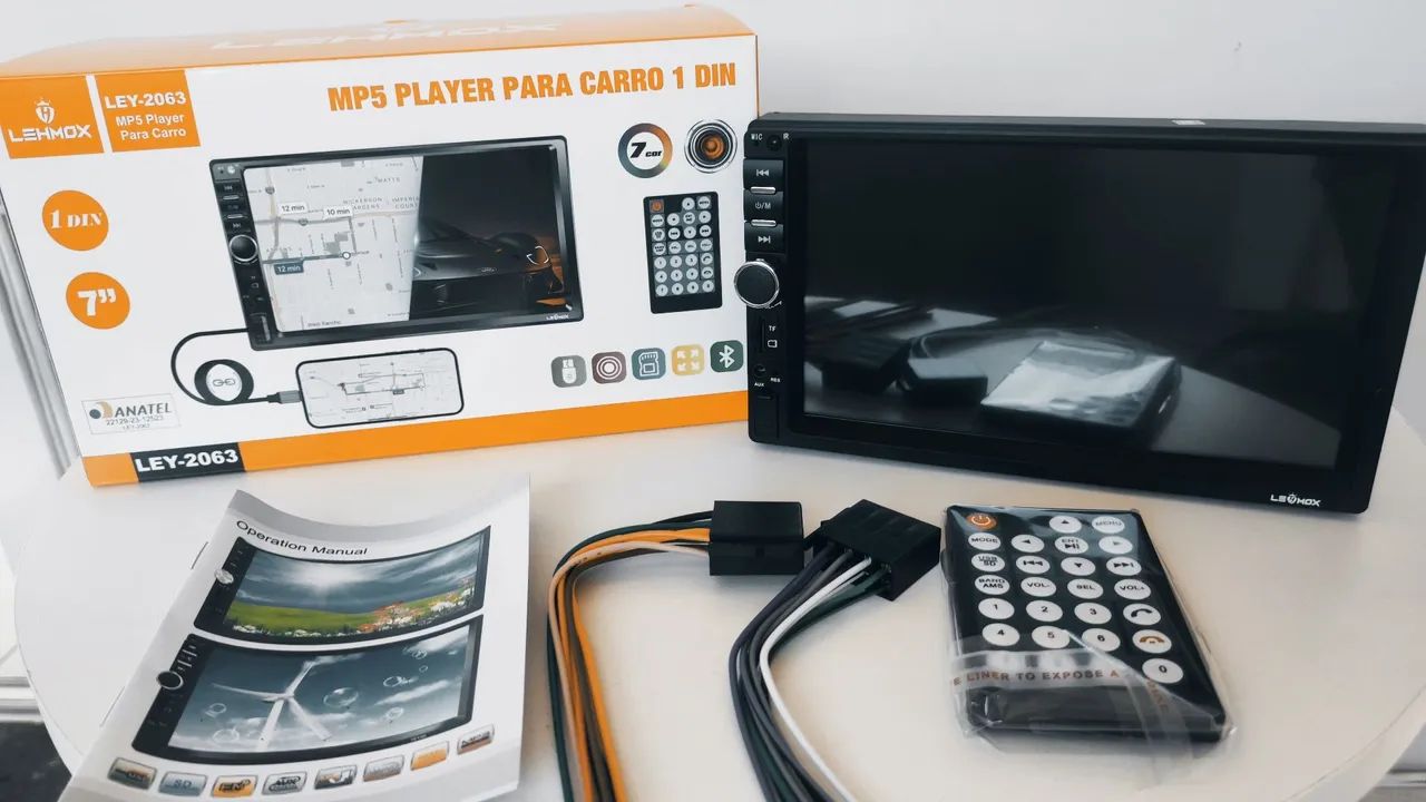 Central Multimídia MP5 Player 1 Din 7 Polegadas Lehmox - Foto 2