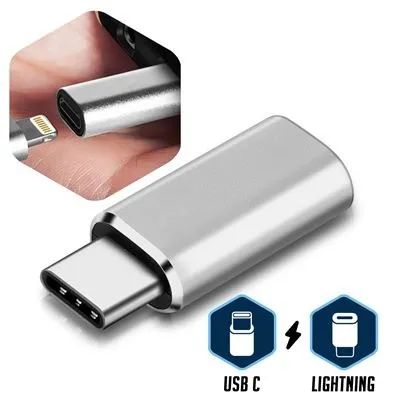 Adaptador De Celular iphone Lightning Fêmea Para Type C macho - Foto 4