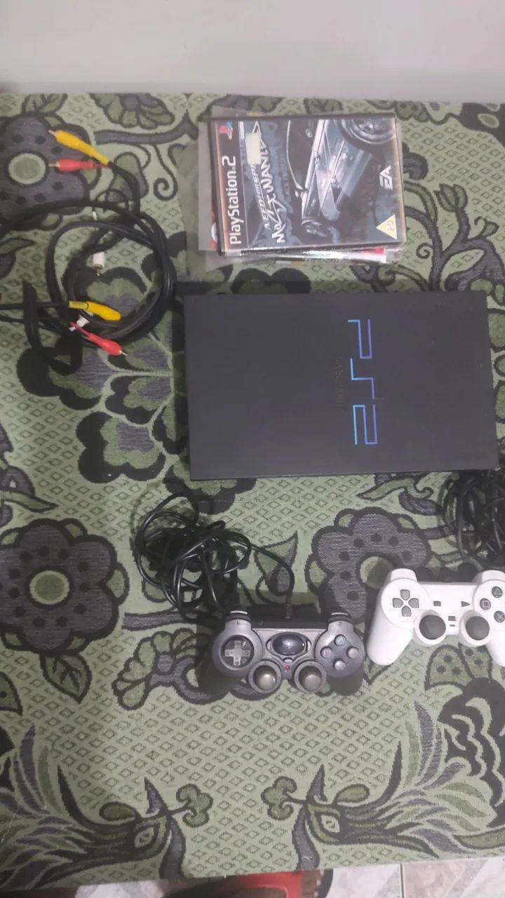 PS2 fat 2 controles e jogos  - Foto 5