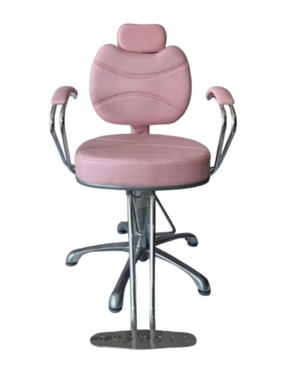 Cadeira de Estética Rosa com Apoio de Braço e Pés