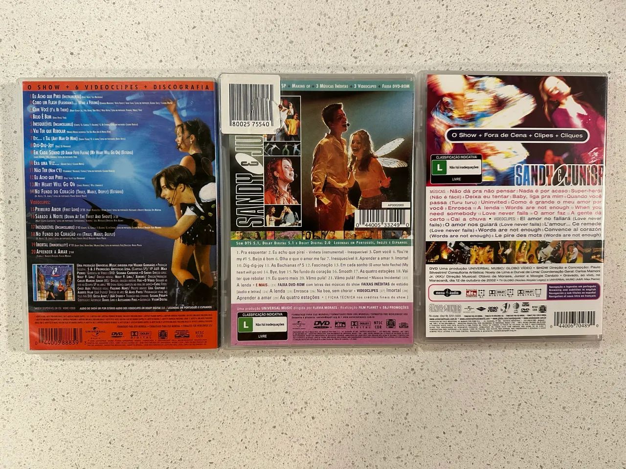 Lote Clássico Sandy & Junior: 3 Shows Inesquecíveis em DVD! - Foto 2